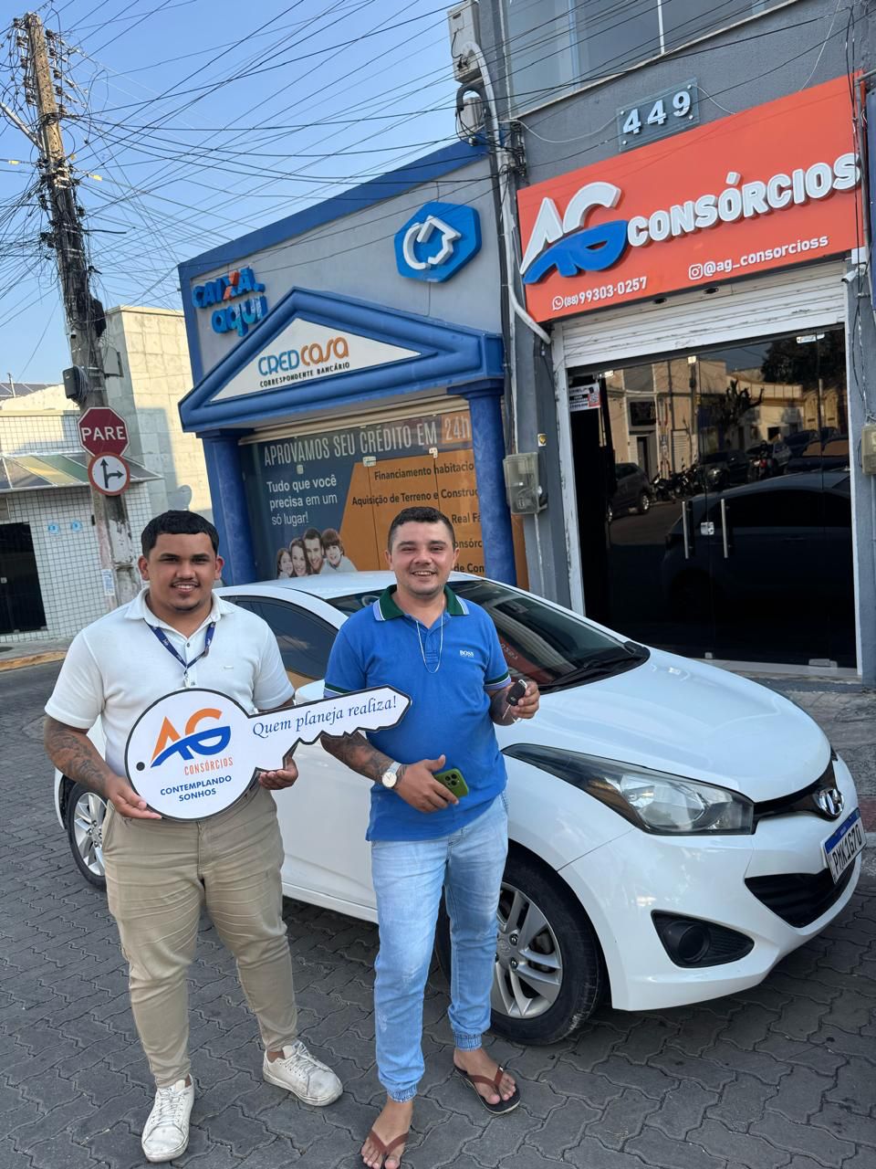 Cliente AG Consórcios contemplado